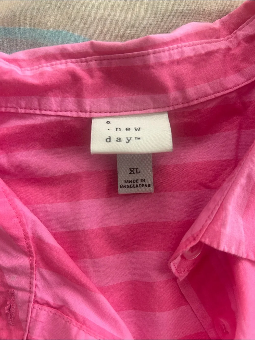 A New Day • 100% Cotton Stripe Button Down - Picture 4 of 4